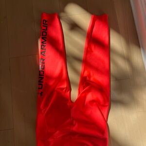 Under Armour Bright Red Athletic Leggings(looks more orange)